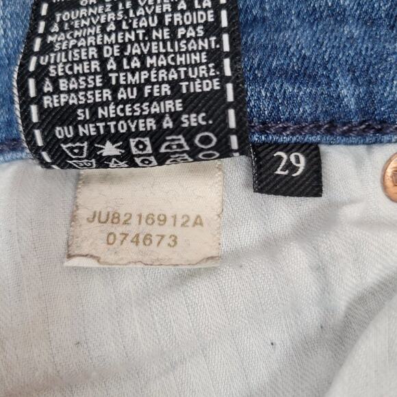 7 For All Mankind Ankle Skinny Distressed‎ Ripped Jeans Women's - Picture 10 of 10